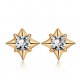 Women Zircon stud earrings, zircon steel simple fashion accessories, holiday