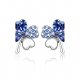 Woman crystal earrings, crystal lovely green, blue, pink wedding party