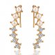 Women Crystal earrings, zircon sweet, elegant wedding, Valentine Day